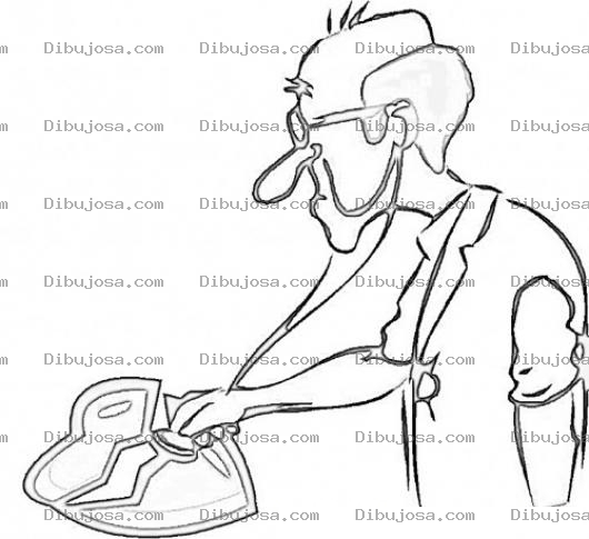 Dibujo para colorear Dibujo De Cardiologo Analizando Un Corazon Roto Para Pintar Y Colorear