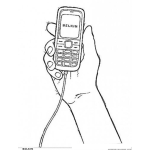 Dibujo para colorear Telefonos Celulares Gsm 3g Dibujo De Celular Belkin Para Pintar Y Colorear