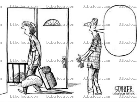 Dibujo para colorear Abandono De Hogar Divorcio Y Separacion Dibujo De Mujer Abandonando El Hogar Y Hombre Pidiendo Que No Se Vaya Para Pintar Y Colorear