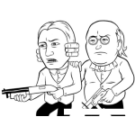 Dibujo para colorear Dibujo De Socios De La Mafia Italiana Para Pintar Y Colorear