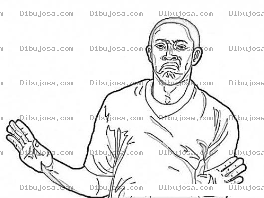 Dibujo para colorear Dibujo De Negrito Despreocupado Para Pintar Y Colorear Hombre Haciendo El Gesto De Yo No Se Para Pintar Y Colorear