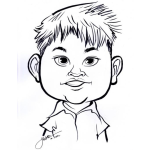 Dibujo para colorear Dibujo De Nino Con Pelo Parado Para Pintar Y Colorear