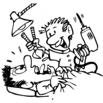 Dibujo para colorear Tecnico Dental Dibujo De Dentista Inexperto Novato Y Primerizo Para Pintar Y Colorear