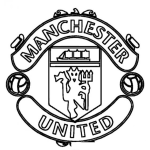 Dibujo para colorear Colorear logo del Manchester United