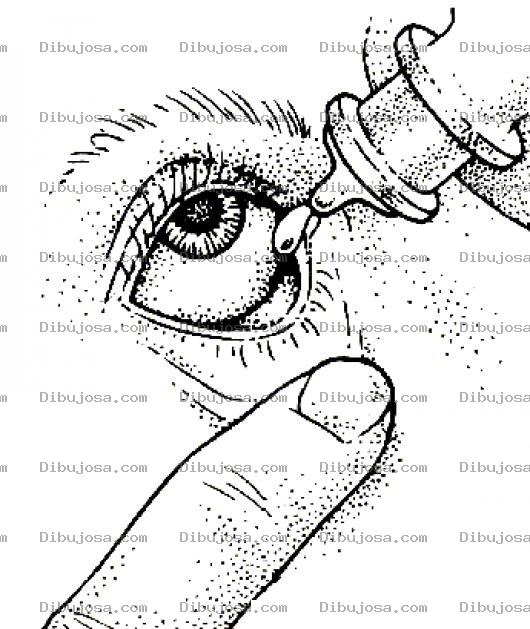 Dibujo para colorear Gotas Oftalmologicas Dibujo Para Pintar Y Colorear Gotas Para El Ojo Para Evitar Conjuntivitis Como Cloranfenicol Eyemo Y Visina