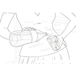 Dibujo para colorear Cocacola Dibujo De Una Botella De Coca Cola Para Pintar Y Colorear La Chispa De La Vida