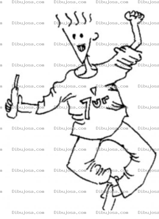 Dibujo para colorear 7up Fido Dido Gordo Para Pintar Y Colorear