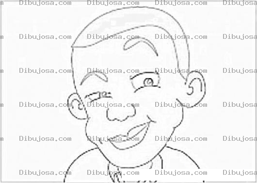 Dibujo para colorear Dibujo De Un Negrito Simpatico Para Pintar Y Colorear