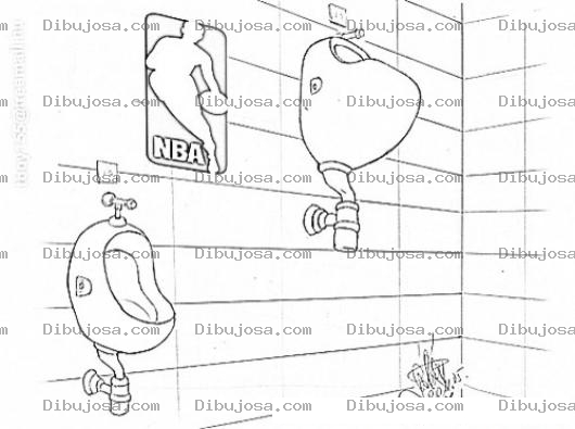 Dibujo para colorear Mingitorios Sin Agua Dibujo De Minguitorios Urinales Urinarios En La Nba Para Pintar Y Colorear Lozas Para Orinar Y Hacer Pipi