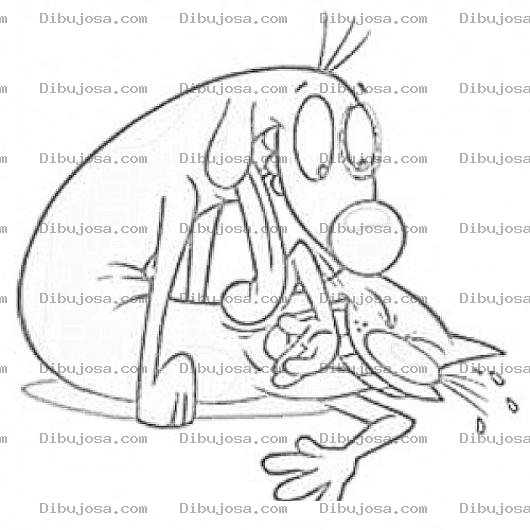 Dibujo para colorear Dibujo De Perrogato Para Pintar Y Colorear A Gatoperro