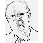 Dibujo para colorear Colorear ex Presidente de Chile Ricardo Lagos