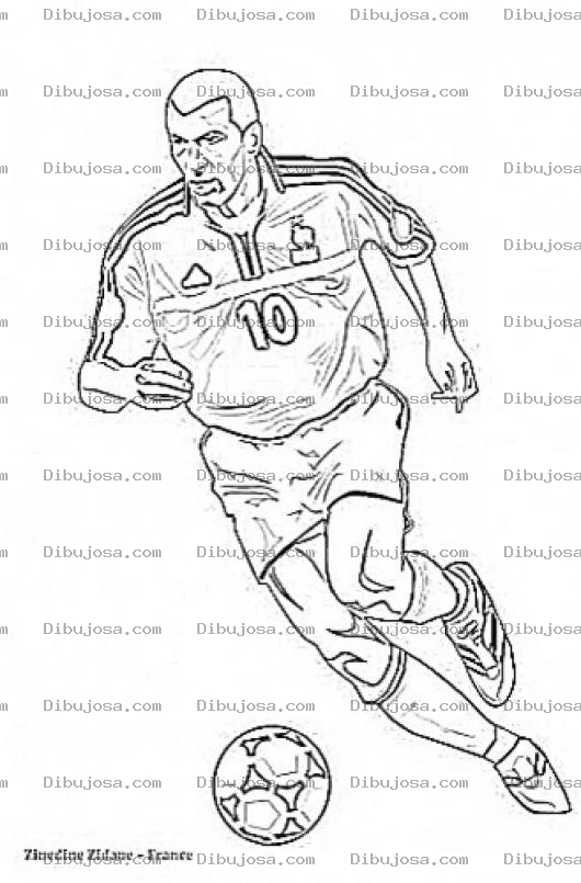 Dibujo para colorear Zinedinezidane Dibujo De Zinedin Zidan Para Pintar Y Colorear A Zinedinzidan Zidanzidan De Francia
