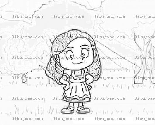 Dibujo para colorear Dibujo De Ricitos De Oro Para Pintar Y Colorear