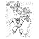 Dibujo para colorear Avengers 2012 Dibujo De Los Vengadores Super Heroes Para Pintar Y Colorear