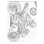 Dibujo para colorear Colorear Moto Honda Cbr Motocicleta Racing