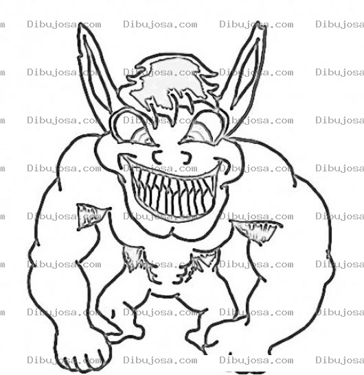 Dibujo para colorear Dibujo De Hombre Burro Para Pintar Y Colorear
