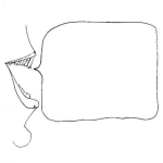Dibujo para colorear Dibujo De Boca Hablando Para Pintar Y Colorear