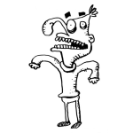 Dibujo para colorear Dibujo De Narigon Nariz De Gonzo Para Pintar Y Colorear