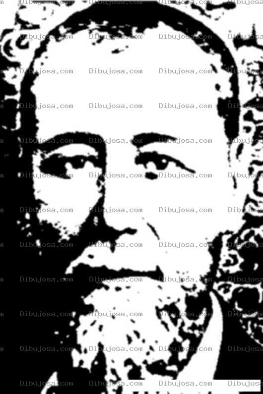 Dibujo para colorear Rostro Para Colorer Del General Justo Rufino Barrios Expresidente De Guatemala