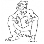 Dibujo para colorear Manual De Soldadura Dibujo De Un Aprendiz De Soldador Leyendo Las Instrucciones Para Aprender A Soldar