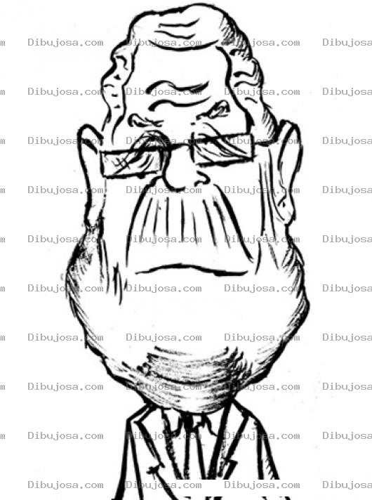 Dibujo para colorear Viejo Cara De Papa Para Pintar Y Colorear