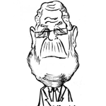 Dibujo para colorear Viejo Cara De Papa Para Pintar Y Colorear