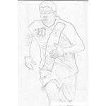 Dibujo para colorear Colorear Futbolista De La Seleccion Sub 20 De Guatemala Gerson Lima