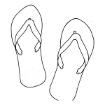 Dibujo para colorear Suavechapina.com Dibujo De Llinas Chancletas Sandalias Guatemaltecas De Hule Para Pintar Y Colorear Yinas De Guatemala Suaves Chapinas Suaveschapinas Suavechapinas