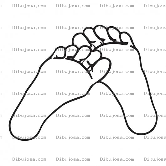 Dibujo para colorear Dibujo De Pies De Hombre Durmiendo Para Pintar Y Colorear