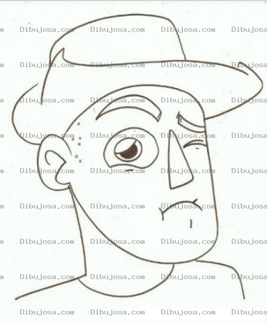 Dibujo para colorear Dibujo De Vaquero Apachando Un Ojo Para Pintar Y Colorear