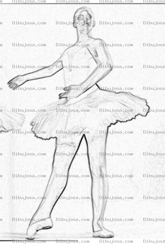 Dibujo para colorear Colorear Bailarina
