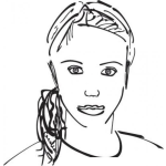 Dibujo para colorear Rostro De Chica Adolescente Para Pintar Y Colorea Muchacha Adolesente Adolecenter