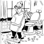 Dibujo para colorear Dibujo De Dentista Barriendo Muelas Para Pintar Y Colorear