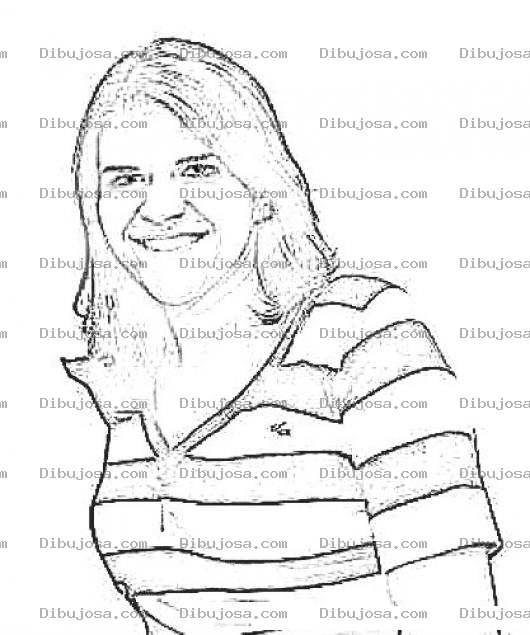 Dibujo para colorear Dibujo De La Ingeniera Maria Cristina Rossal Ruballos Para Pintar Y Colorear