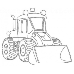 Dibujo para colorear Dibujo De Tractor Caterpillar Para Pintar Y Colorear
