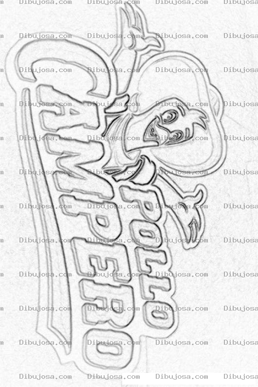 Dibujo para colorear Colorear Logo De Pollo Campero