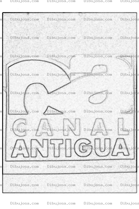 Dibujo para colorear Colorear Logo Del Canal Antigua