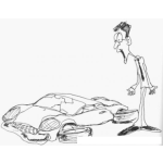 Dibujo para colorear Dibujo De Carro Aplastado Y Apachurrado Para Pintar Y Colorear