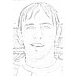 Dibujo para colorear Dibujo De Diego Buonano Jugador De Futbol Del Malaga Para Colorear