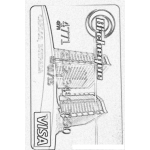 Dibujo para colorear Colorear Tarjeta Visa Debito Bicheque Del Banco Industrial De Guatemala
