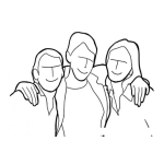 Dibujo para colorear 3amigos Para Pintar Y Colorear A Tresamigos