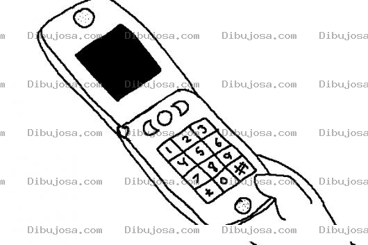 Dibujo para colorear Dibujo De Celular Con Tapadera Para Pintar Y Colorear