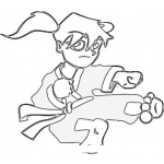 Dibujo para colorear Dibujo De Rubia Karateca Para Pintar Y Colorear Chica Carateka Carateca Karateka
