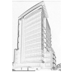 Dibujo para colorear Colorear Edificio Platina En La Zona 10 De Guatemala