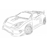 Dibujo para colorear Toyota Celica Para Pintar Y Colorear