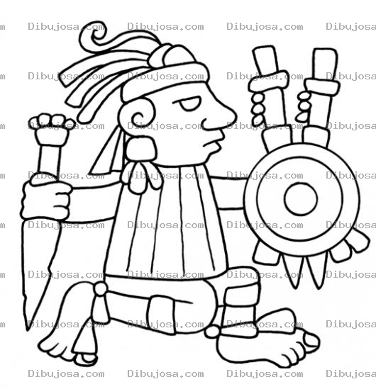 Dibujo para colorear 21dediciembredel2012 Dibujo De Figura De Geroglifico Maya Para Pintar Y Colorear Maya De Guatemala