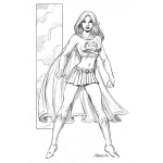 Dibujo para colorear Superwoman Dibujo De La Super Mujer Para Pintar Y Colorear A Supermujer Superchica