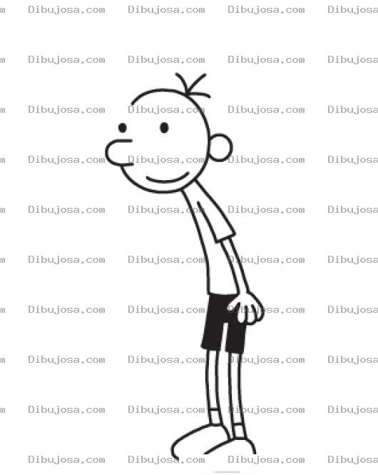 Dibujo para colorear Patojo Seco Para Pintar Y Colorear Dibujo De Peladito Delgado Y Flaquito