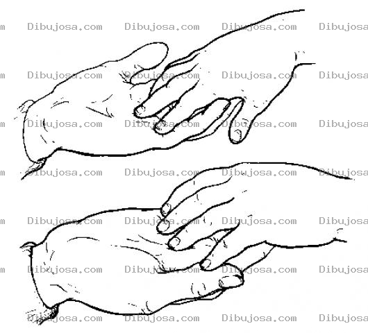 Dibujo para colorear Juego De Manitas Calientes Para Pintar Y Colorear