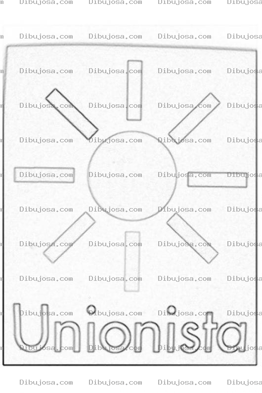 Dibujo para colorear Logo Del Partido Unionista De Guatemala